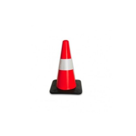 CONO DE VIALIDAD CON BASE NEGRA 45 CM