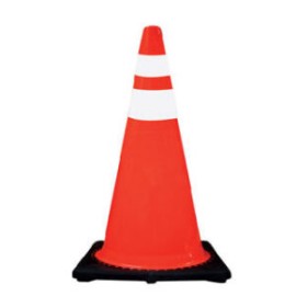 CONO DE VIALIDAD CON BASE NEGRA 71 CM