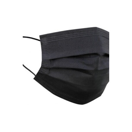 CUBREBOCAS NEGRO TRICAPA