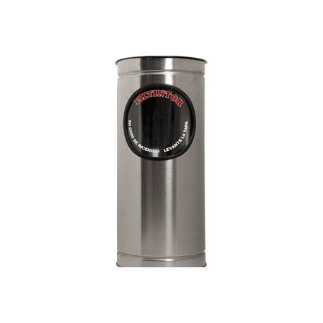 PORTA EXTINTOR CIRCULAR CON MICA PARA PQS 9 KGS