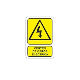 SEÑALAMIENTO CENTRO DE CARGA ELECTRICA 30X40