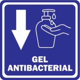 SEÑALAMIENTO DE GEL ANTIBACTERIAL 30X30
