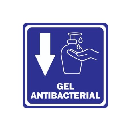 SEÑALAMIENTO DE GEL ANTIBACTERIAL 30X30