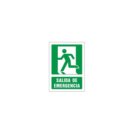 SEÑALAMIENTO DE SALIDA DE EMERGENCIA 35X50