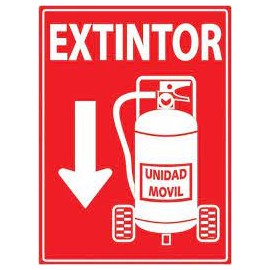 SEÑALAMIENTO EXTINTOR MOVIL 30X40