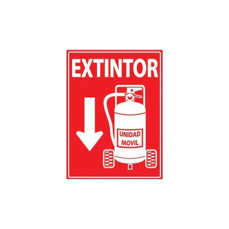 SEÑALAMIENTO EXTINTOR MOVIL 30X40