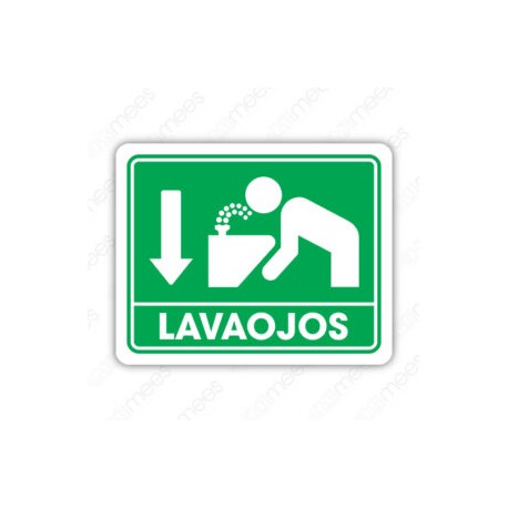 SEÑALAMIENTO LAVAOJOS 20X25