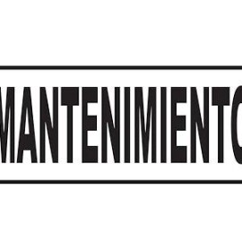 SEÑALAMIENTO MANTENIMIENTO 20X40