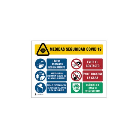SEÑALAMIENTO MEDIDAS DE SEGURIDAD COVID 35X50