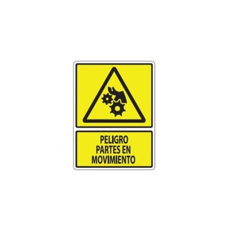 SEÑALAMIENTO PELIGRO PARTES EN MOVIMIENTO 30X40