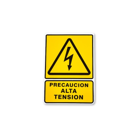 SEÑALAMIENTO PRECAUCION ALTA TENSION 30X40