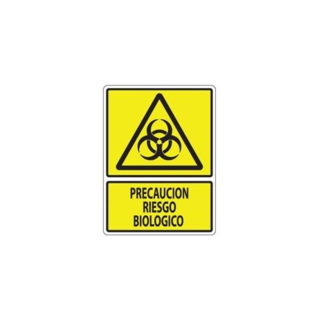 SEÑALAMIENTO PRECAUCION RIESGO BIOLOGICO 30X40