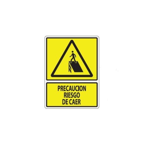 SEÑALAMIENTO PRECAUCION RIESGO DE CAER 30X40