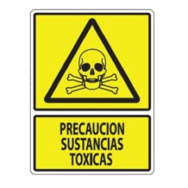 SEÑALAMIENTO PRECAUCION SUSTANCIAS TOXICAS