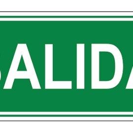 SEÑALAMIENTO SALIDA 20X30