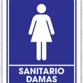 SEÑALAMIENTO SANITARIO DAMAS 20X25