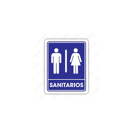 SEÑALAMIENTO SANITARIO MIXTO 20X25