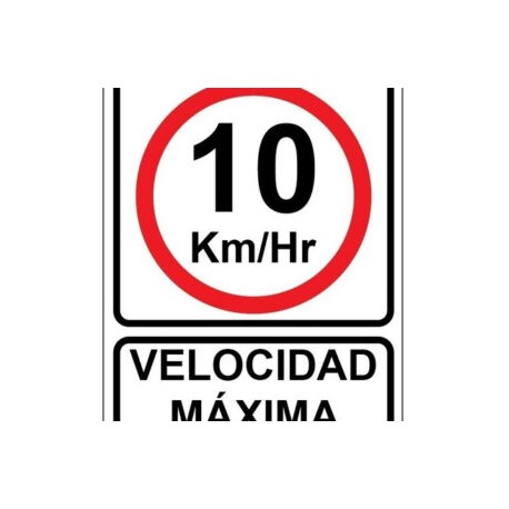 SEÑALAMIENTO VELOCIDAD MÁXIMA 50X60