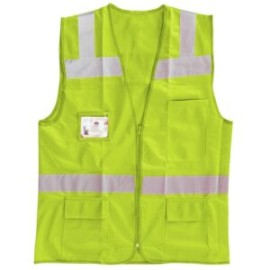 CHALECO DE ALTA VISIVILIDAD MARCA LICA COLOR FLUORECENTE NARANJA Y AMARILLO